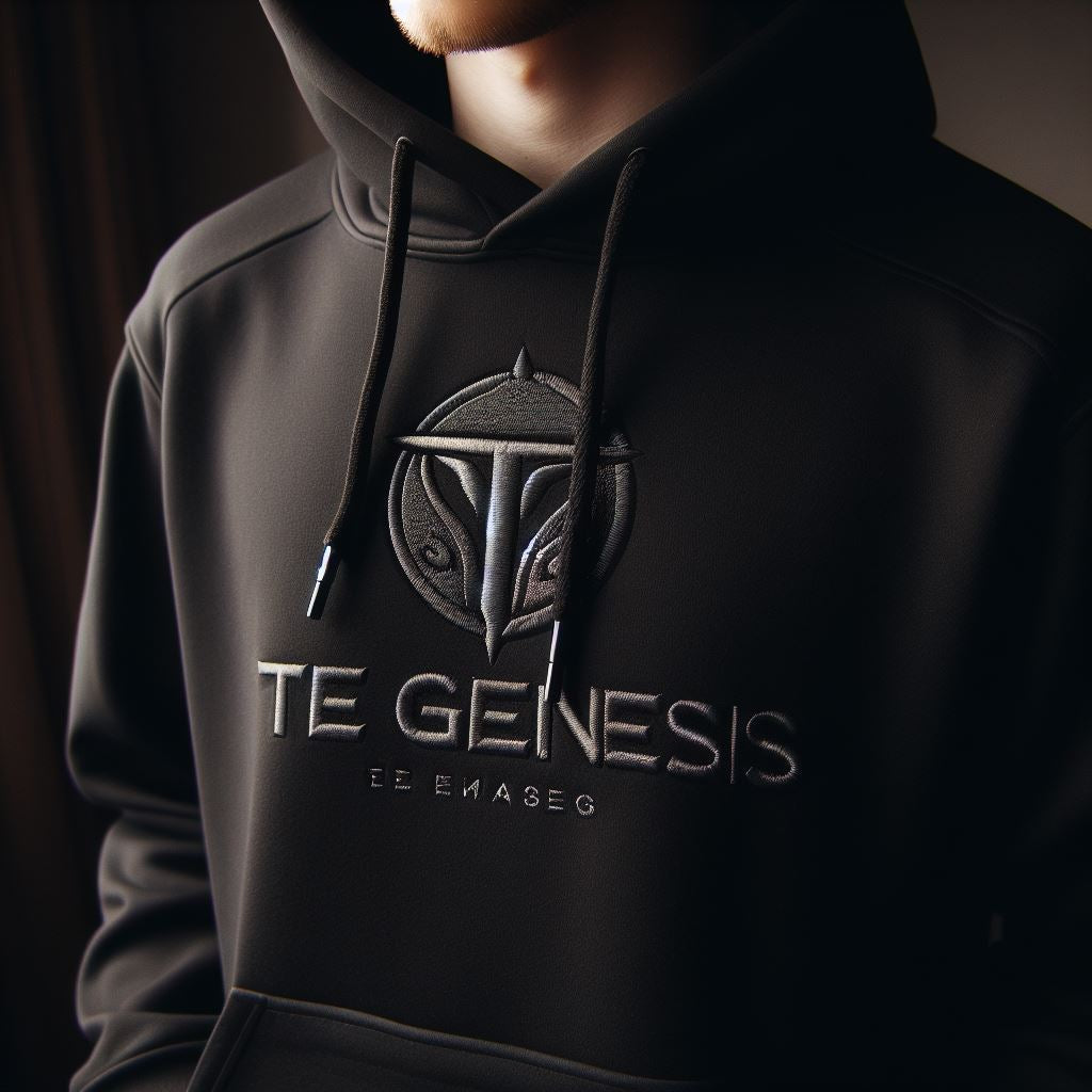 Level Up Your Look: Custom Embroidered Hoodies (Unisex) Black