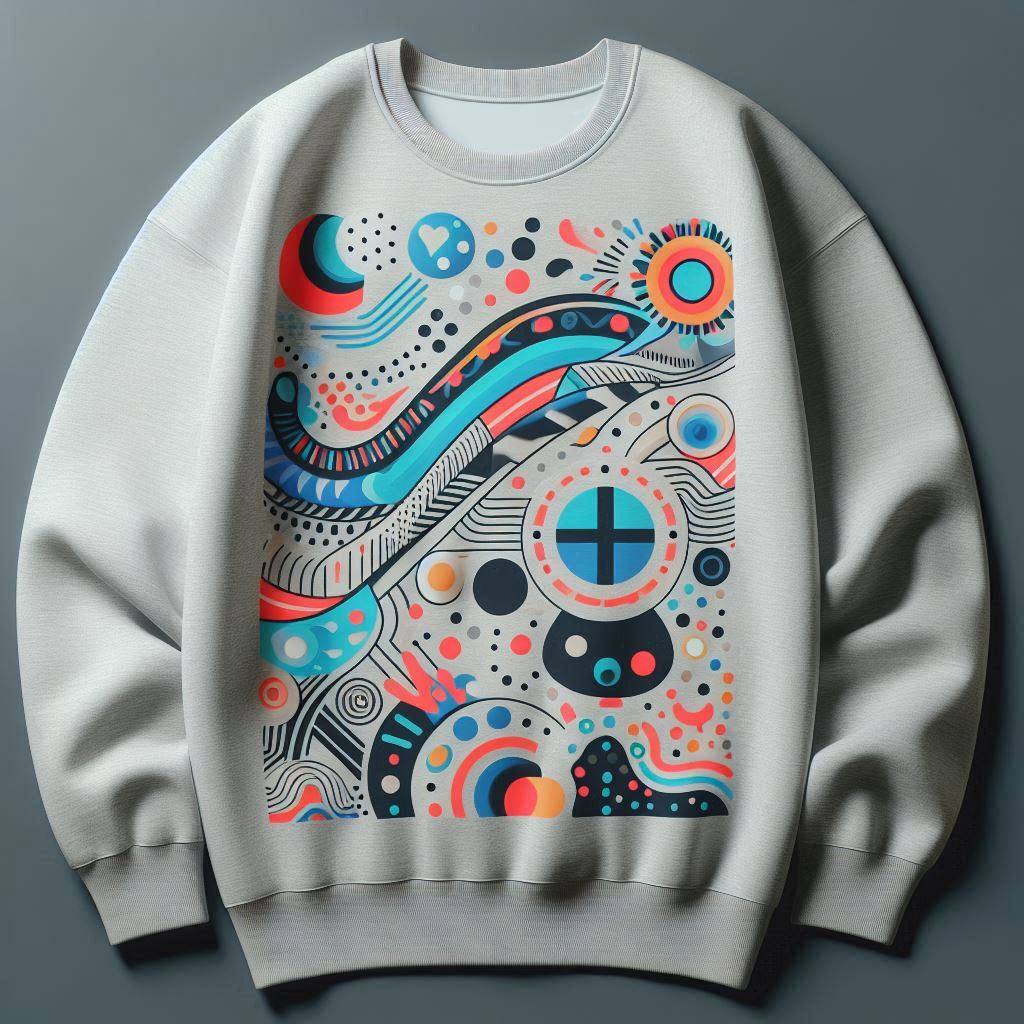 Custom Printed Sweat Shirts Crewneck: Create Your Own  (Unisex) White