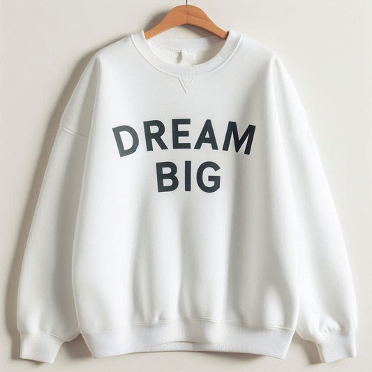 Custom Printed Sweat Shirts Crewneck: Create Your Own  (Unisex) White